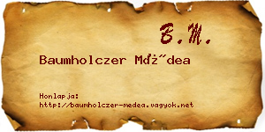 Baumholczer Médea névjegykártya